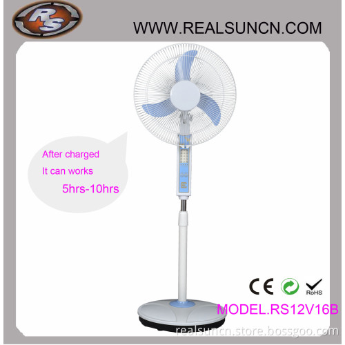 AC DC Double Duty Rechargeable Fan 16inch with LED Lamp (RS12V16B)